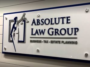 Law Group Dimensional Sign
